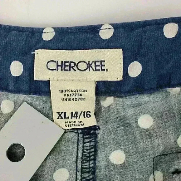 CHEROKEE SHORTS GIRL’S SIZE XL 14/16 NAVY … - Picture 7 of 8